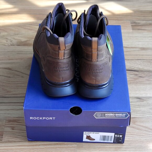 Rockport NEW Total Motion Men’s Waterproof Sport Brown Hiking Boot C15723 9.5W main image 3
